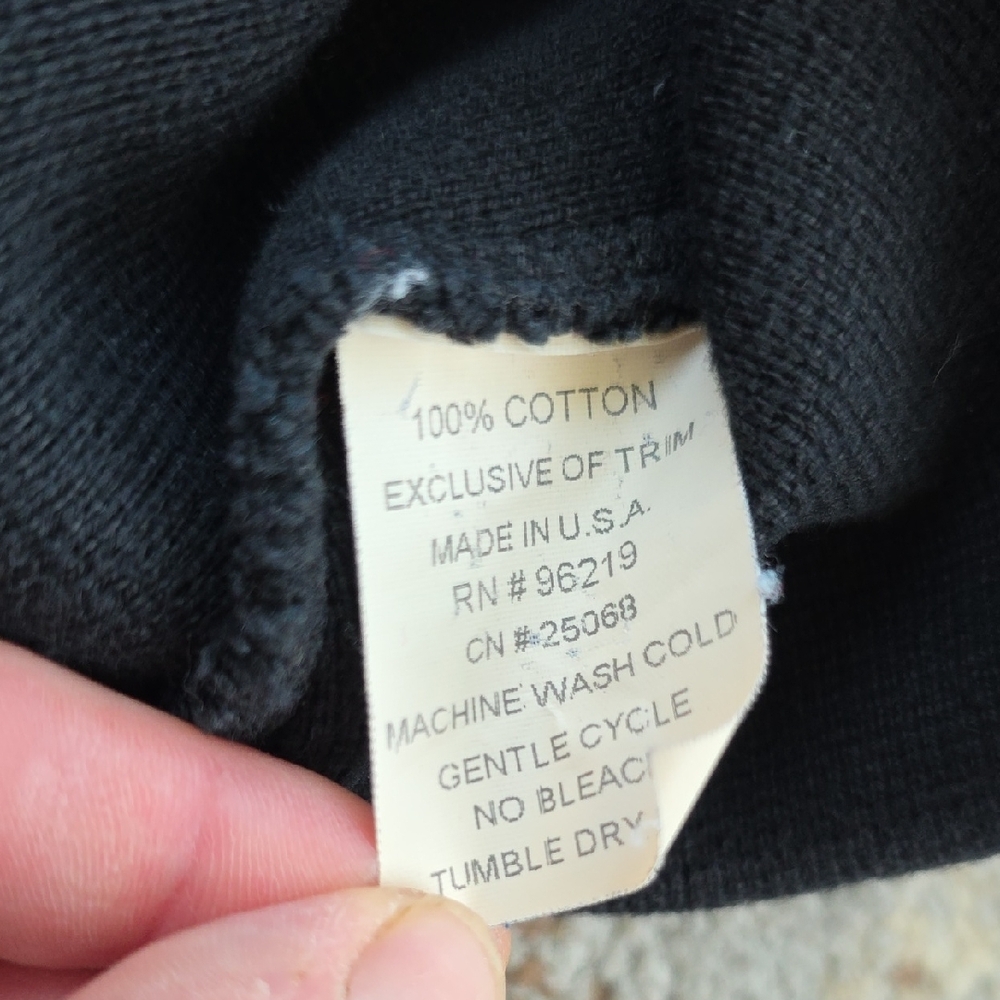 Willow Button Down Sweater Jacket Black Large - image 3